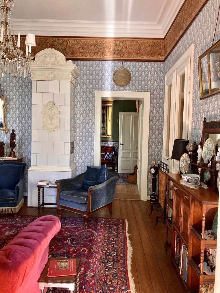 Villa Hartmann - der Salon bei Tag