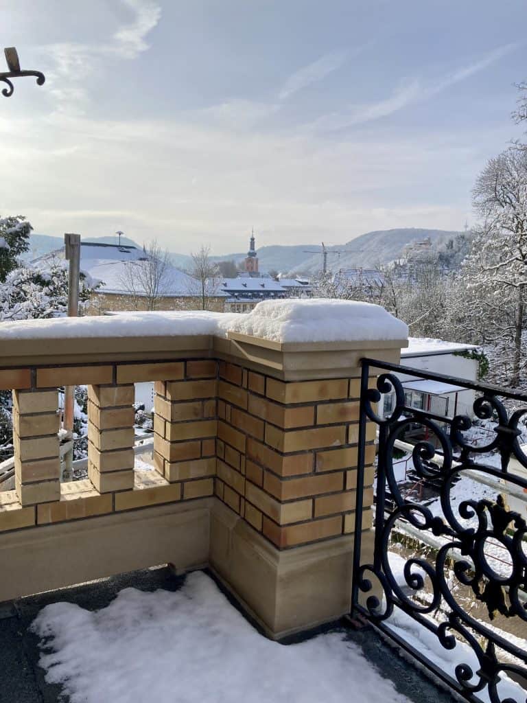 Villa Hartmann historisches B&B in der Urlaubsregion Rheinhessen/Nahe - Bad Kreuznach im Schnee