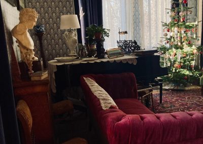 Villa Hartmann historisches B&B in der Urlaubsregion Rheinhessen/Nahe - Salon zur Weihnachtszeit